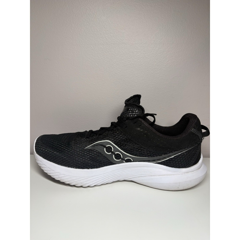 Saucony Men's Kinvara 14 Athletic Running Shoes Black White - Size 11(Wide) - Picture 3 of 11